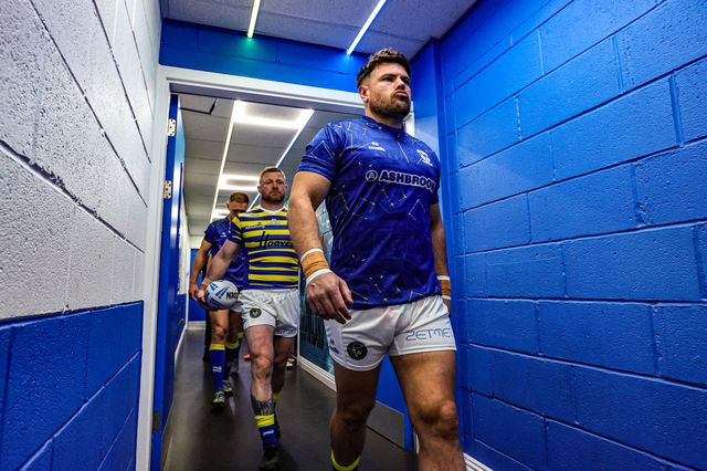 Joe Philbin of Warrington Wolves comes out for the warmups during the Betfred Challenge Cup Quarter Final match Warrington Wolves vs Leigh Leopards at The Halliwell Jones Stadium, Warrington, United Kingdom on 11 April 2026

(Photo by Alfie Cosgrove/News Images)