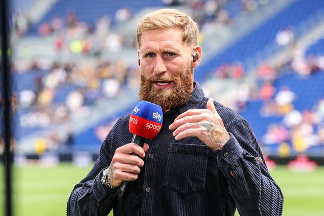 Sam Tomkins speaks on Sky Sports during the Betfred Super League Magic Weekend match Wakefield Trinity vs Castleford Tigers at Hill Dickinson Stadium, Liverpool, United Kingdom on 05 July 2026

(Photo by Alfie Cosgrove/News Images)