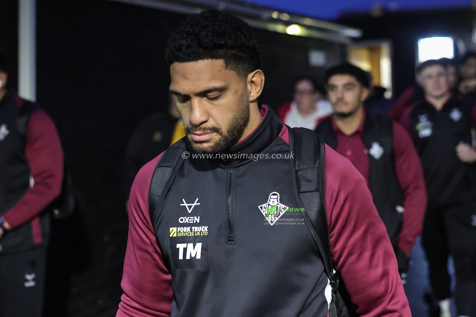 Taane Milne of Huddersfield Giants arrives during the Betfred Super League Round 3 match Castleford Tigers vs Huddersfield Giants at OneBore Stadium, Castleford, Untied Kingdom on 27 February 2026

(Photo by Mark Cosgrove/News Images)