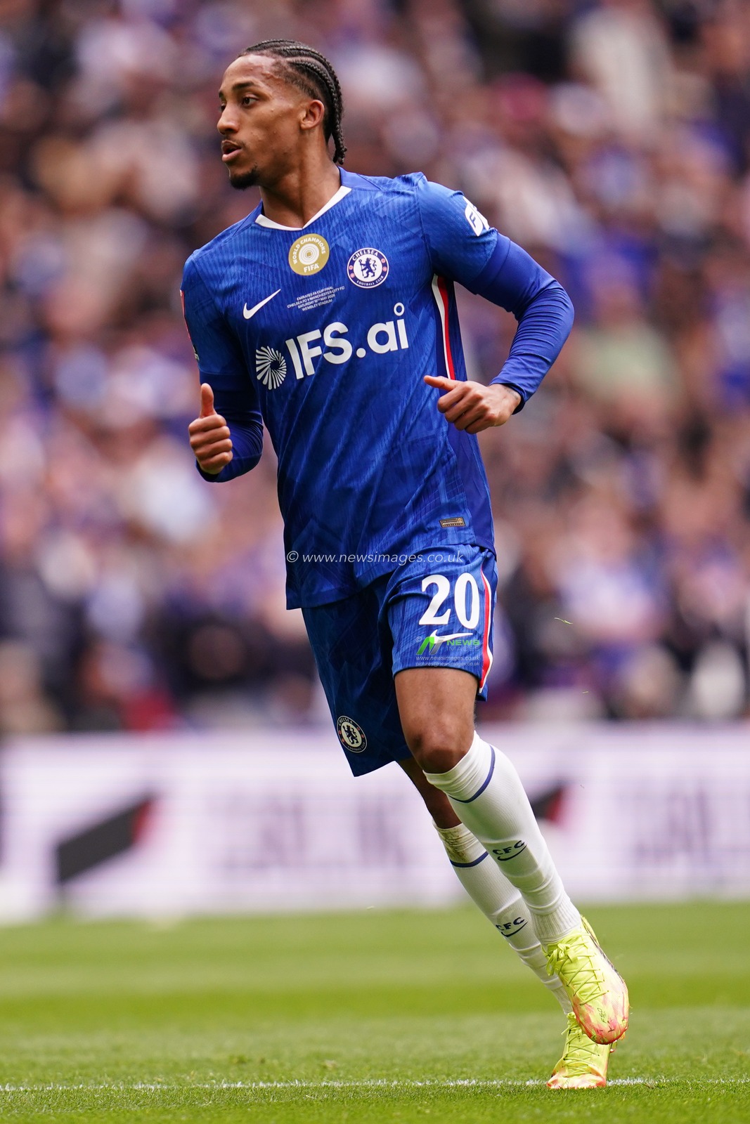Joao Pedro of Chelsea during the Emirates FA Cup Final match Chelsea vs Manchester City at Wembley Stadium, London, United Kingdom on 16 May 2026

(Photo by Harvey Murphy/News Images)