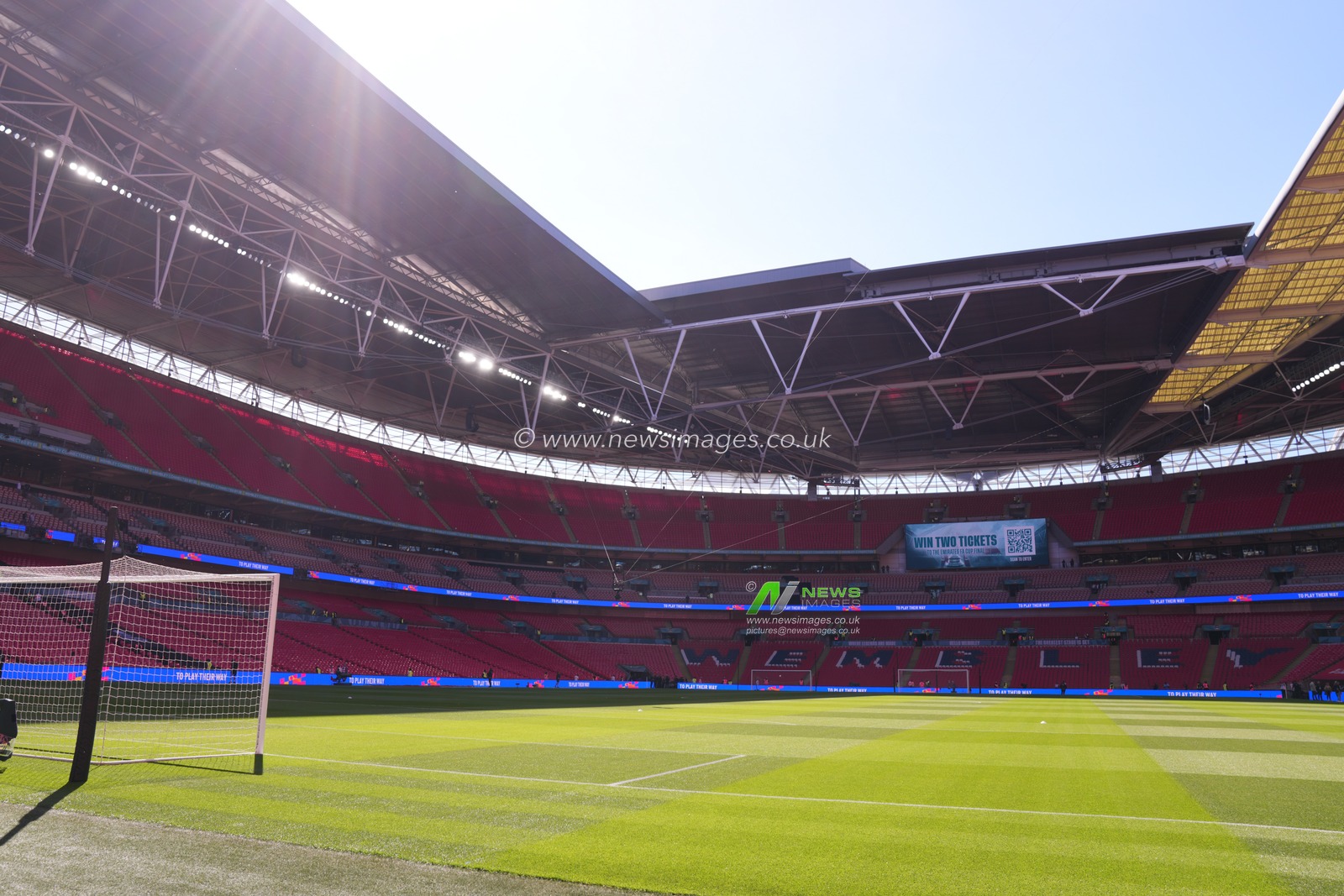 General view of Wembley Stadium ahead of the Emirates FA Cup Semi-Final match Manchester City vs Southampton at Wembley Stadium, London, United Kingdom on 25 April 2026

(Photo by Harvey Murphy/News Images)