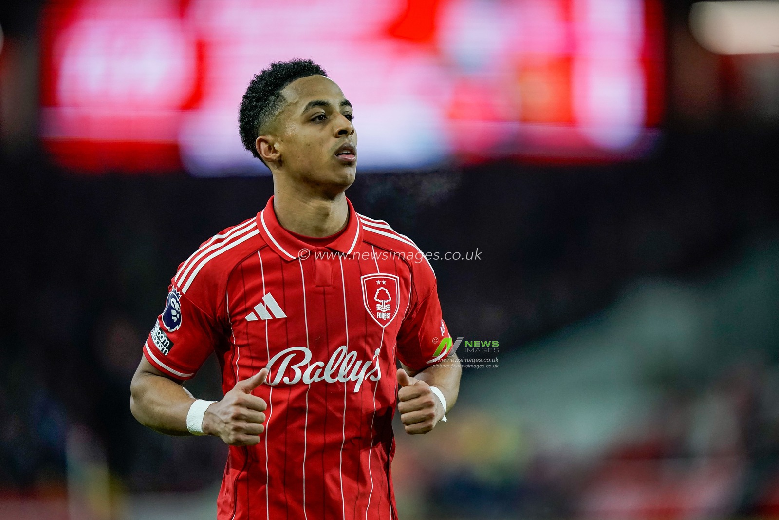 Omari Hutchinson of Nottingham Forest during the Premier League match Nottingham Forest vs Wolverhampton Wanderers at City Ground, Nottingham, United Kingdom on 11 February 2026

(Photo by Maynard Manyowa/News Images)