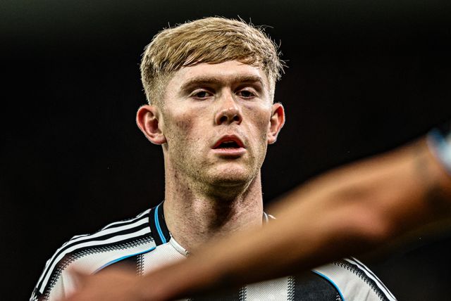 Lewis Hall of Newcastle United looks on during the Premier League match Manchester United vs Newcastle United at Old Trafford, Manchester, United Kingdom, 26th December 2025

(Photo by Alfie Cosgrove/News Images)

*** GER AUT SUI OUT ***