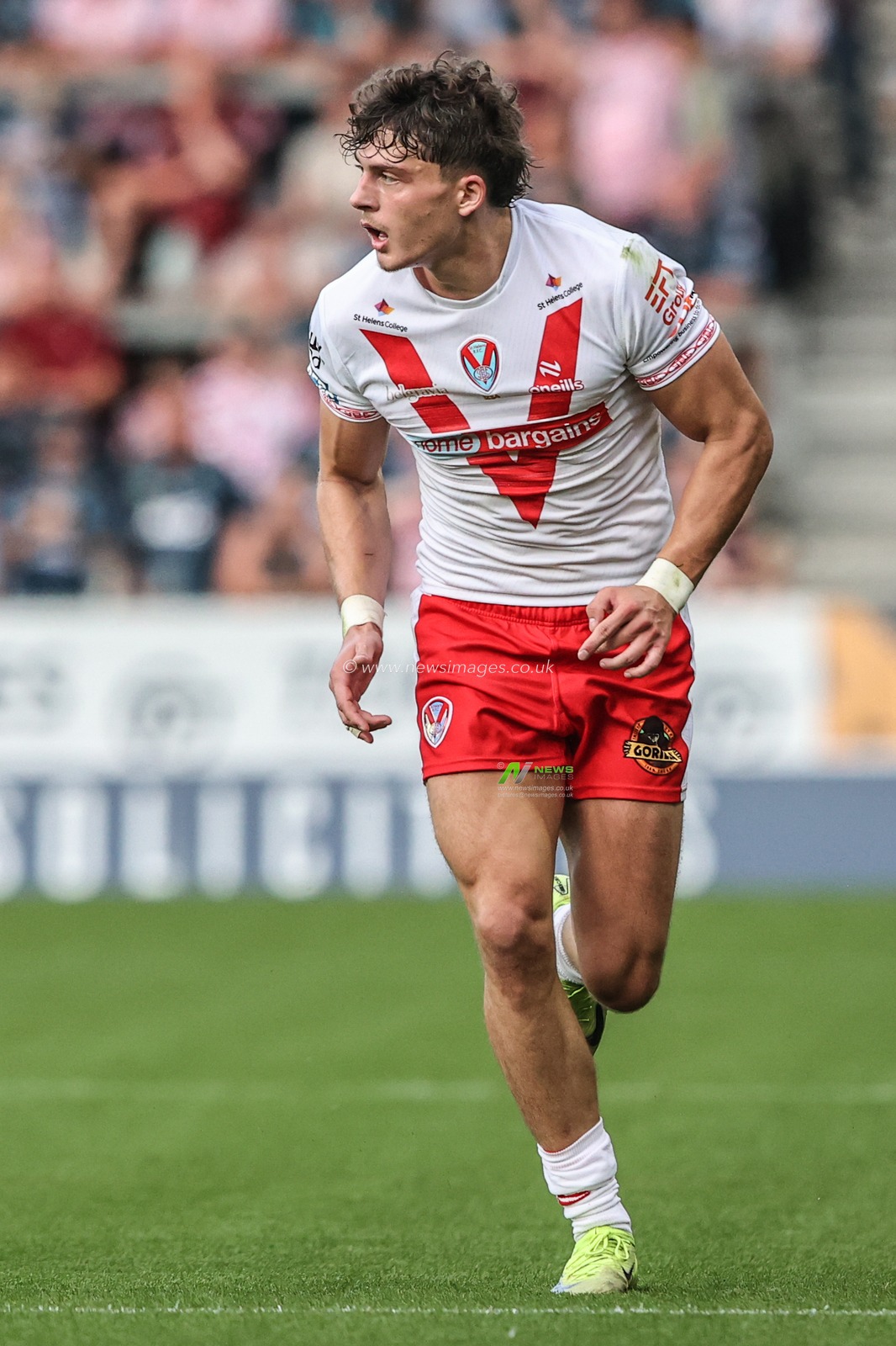Owen Dagnall of St. Helens during the Betfred Super League round 19 match St Helens vs Leigh Leopards at Totally Wicked Stadium, St Helens, United Kingdom, 17th July 2025

(Photo by Alfie Cosgrove/News Images)