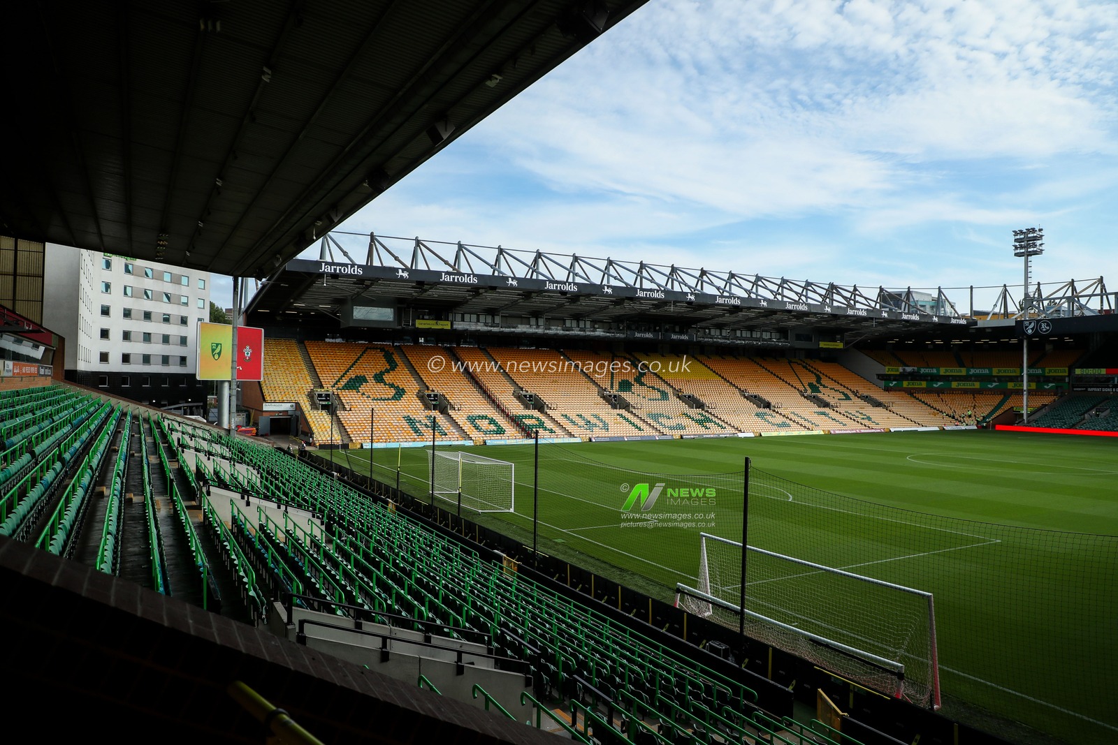 A general view of Carrow Road prior to the Carabao Cup match Norwich City vs Southampton at Carrow Road, Norwich, United Kingdom, 26th August 2025

(Photo by Izzy Poles/News Images)