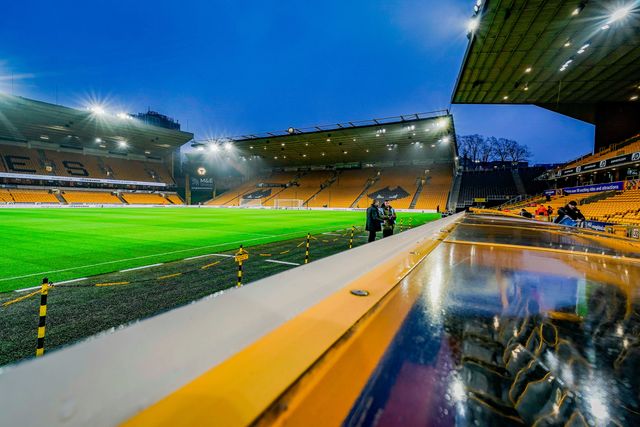 A general view of the pitch and stands during the Premier League match Wolverhampton Wanderers vs Aston Villa at Molineux, Wolverhampton, United Kingdom on 27 February 2026

(Photo by Maynard Manyowa/News Images)