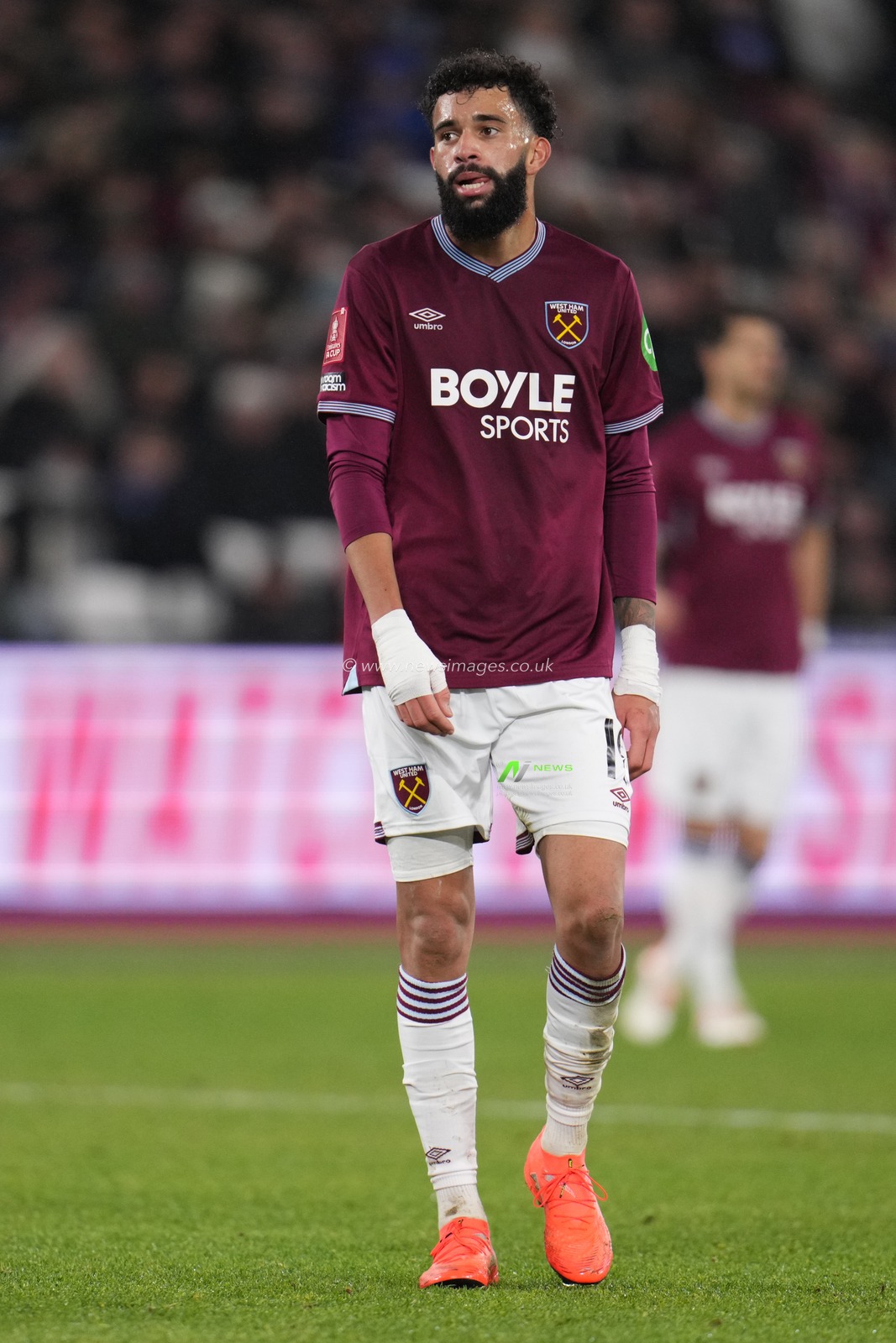 Pablo Felipe of West Ham United during the Emirates FA Cup Third Round match West Ham United vs Queens Park Rangers at London Stadium, London, United Kingdom, 11th January 2026

(Photo by Harvey Murphy/News Images)