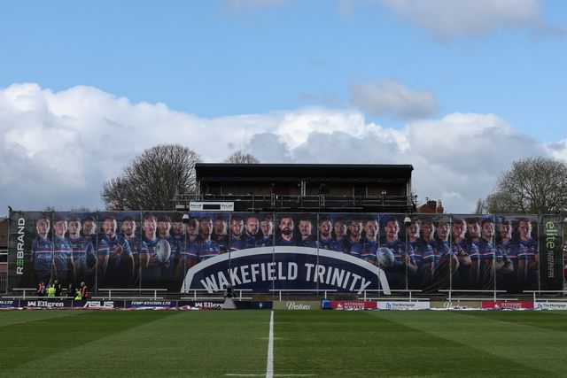 A general view of The DIY Kitchens Stadium during the Betfred Challenge Cup Quarter Final match Wakefield Trinity vs Wigan Warriors at DIY Kitchens Stadium, Wakefield, United Kingdom on 12 April 2026

(Photo by Mark Cosgrove/News Images)