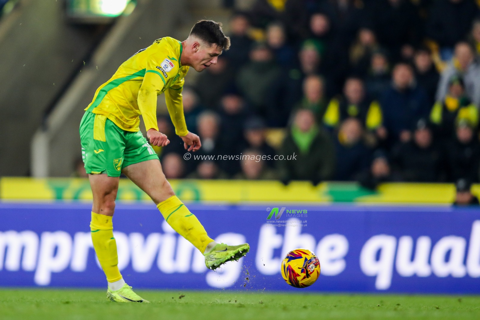 Ante Crnac of Norwich City scores to make it 6-1 during the Sky Bet Championship match Norwich City vs Plymouth Argyle at Carrow Road, Norwich, United Kingdom, 26th November 2024

(Photo by Izzy Poles/News Images)