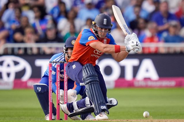 Jacob Bethell of England hits a four during the Third Vitality T20 International match England vs India at Trent Bridge, Nottingham, United Kingdom on 07 July 2026

(Photo by Maynard Manyowa/News Images)