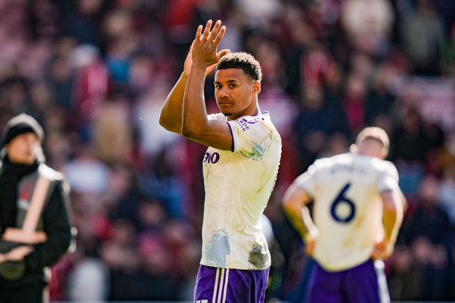 Ollie Watkins of Aston Villa applauds the fans after the final whistle  during the Premier League match Nottingham Forest vs Aston Villa at City Ground, Nottingham, United Kingdom on 12 April 2026

(Photo by Maynard Manyowa/News Images)
