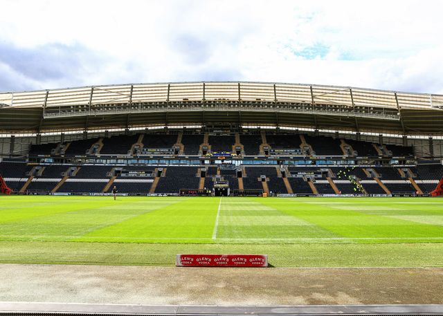 A general view of MKM Stadium during the Betfred Super League Round 24 match Hull FC vs Leeds Rhinos at MKM Stadium, Hull, United Kingdom, 30th August 2025

(Photo by Richard Bierton/News Images)