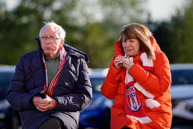 Stoke City fans outside the stadium during the Sky Bet Championship match Stoke City vs Millwall at Bet365 Stadium, Stoke On Trent, United Kingdom on 21 April 2026

(Photo by Maynard Manyowa/News Images)
