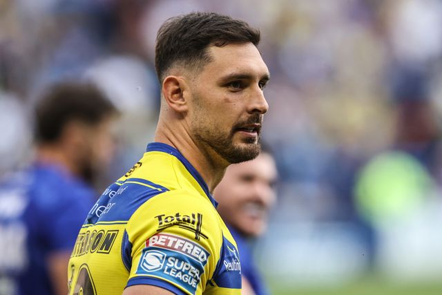 Ryan Matterson of Warrington in the pre-game warm up during the Betfred Super League round 21 match Warrington Wolves vs Wigan Warriors at Halliwell Jones Stadium, Warrington, United Kingdom, 8th August 2025

(Photo by Alfie Cosgrove/News Images)