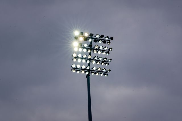 A general view of the floodlights with birds during the County Championship Division One day 3 Leicestershire vs Nottinghamshire at Grace Road, Leicester, United Kingdom on 03 May 2026

(Photo by Maynard Manyowa/News Images)