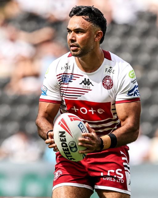 Bevan French of Wigan Warriors during the Betfred Super League round 16 match Hull FC vs Wigan Warriors at MKM Stadium, Hull, United Kingdom on 27 June 2026

(Photo by Alfie Cosgrove/News Images)
