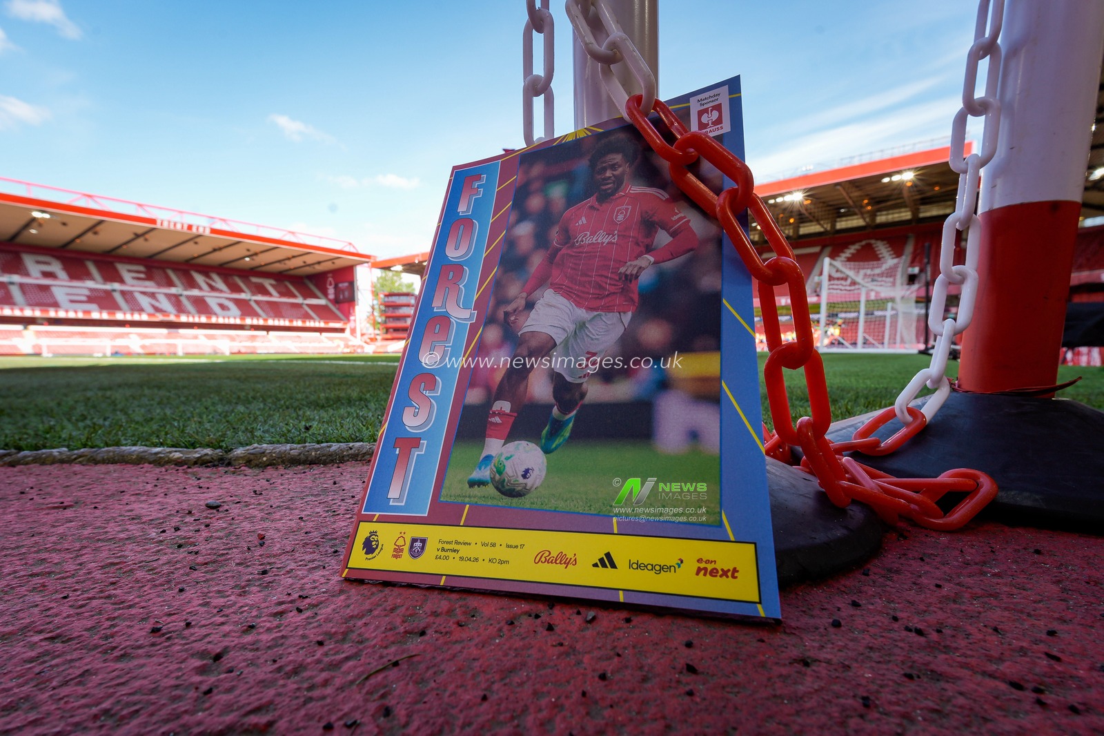 A general view of Ola Aina of Nottingham Forest in the match day program during the Premier League match Nottingham Forest vs Burnley at City Ground, Nottingham, United Kingdom on 19 April 2026

(Photo by Maynard Manyowa/News Images)