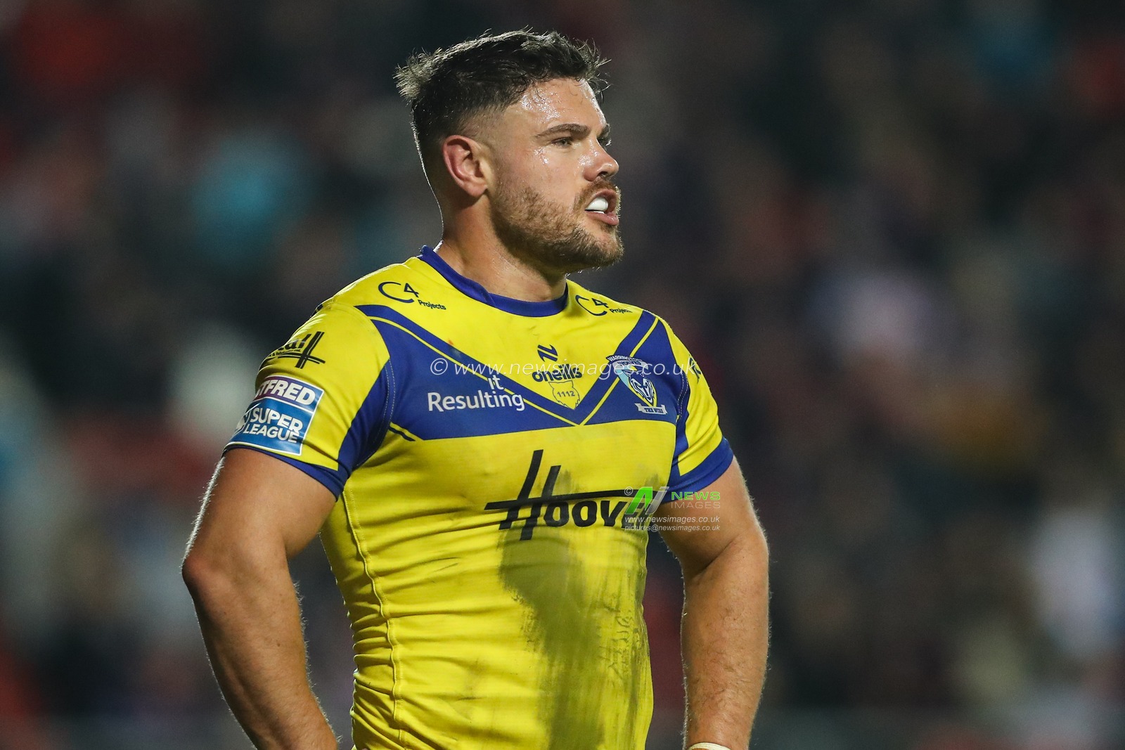 Joe Philbin of Warrington Wolves during the Betfred Super League Round 5 match St Helens vs Warrington Wolves at Totally Wicked Stadium, St Helens, United Kingdom, 21st March 2025

(Photo by Gareth Evans/News Images)