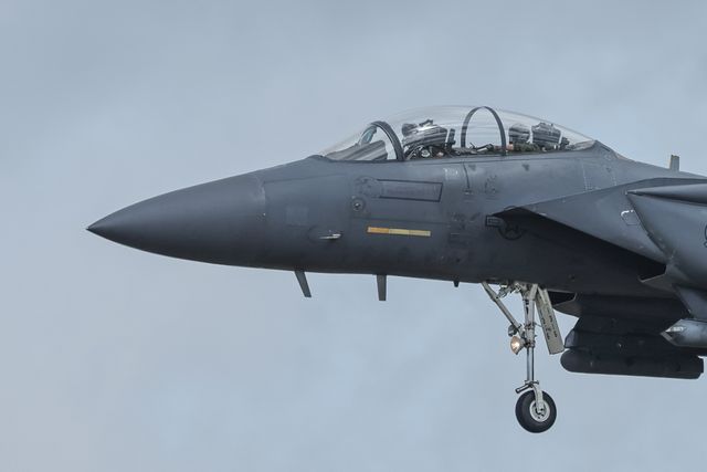 United States Air Force McDonnell Douglas, F-15 Eagle take off and land at RAF Lakenheath, Lakenheath, United Kingdom, 26th June 2025

(Photo by Mark Cosgrove/News Images)