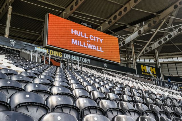 A general view of MKM Stadium ahead of theSky Bet Championship Play-Offs Semi-Final first leg Hull City v Millwall at MKM Stadium, Hull, United Kingdom on 08 May 2026

(Photo by Alfie Cosgrove/News Images)