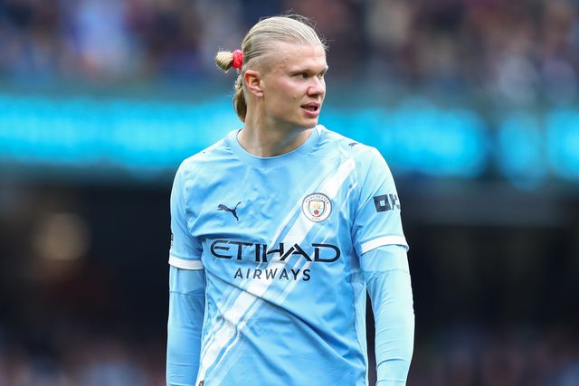 Erling Haland of Manchester City during the Premier League match Manchester City vs Brentford at The City in the Community Etihad Stadium, Manchester, United Kingdom on 09 May 2026

(Photo by Jorge Horsted/News Images)