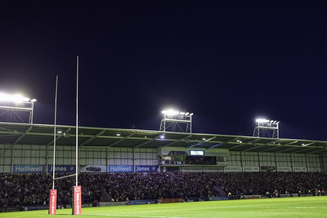 Warrington fans during the Betfred Super League round 9 match Warrington Wolves vs Wigan Warriors at The Halliwell Jones Stadium, Warrington, United Kingdom on 24 April 2026

(Photo by Mark Cosgrove/News Images)