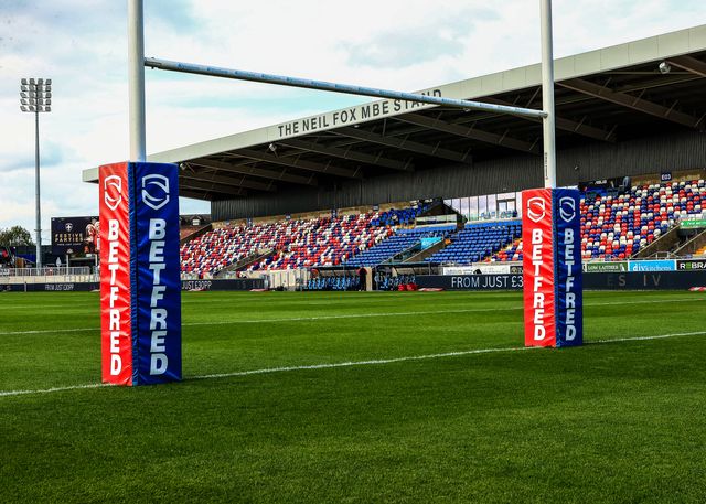 A general view of DIY Kitchens Stadium during the Betfred Super League round 21 match Wakefield Trinity vs St Helens at DIY Kitchens Stadium, Wakefield, United Kingdom, 8th August 2025

(Photo by Richard Bierton/News Images)