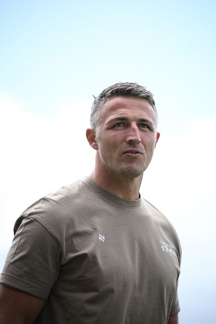 Sam Burgess, Head Coach of Warrington Wolves looks on prior to the Betfred Super League round 21 match Castleford Tigers vs Warrington Wolves at OneBore Stadium, Castleford, Untied Kingdom on 01 August 2026

(Photo by Ben Roberts/News Images)
