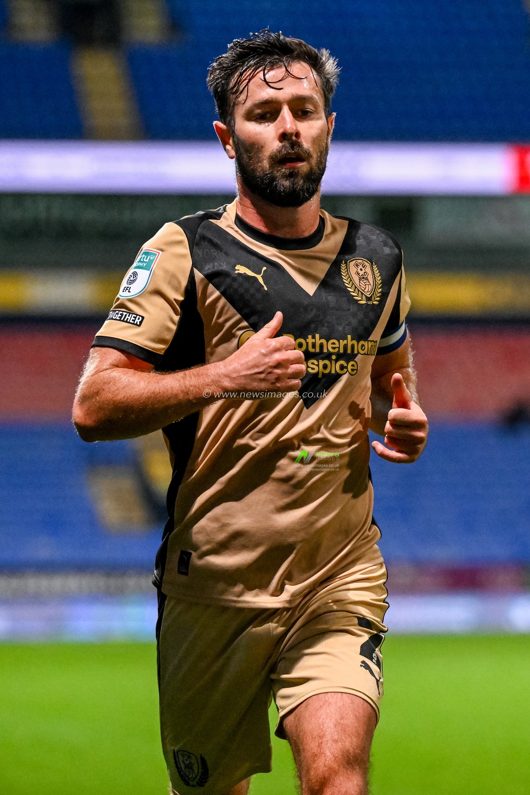 Joe Rafferty of Rotherham United during the The Vertu Trophy match Bolton Wanderers vs Rotherham United at Toughsheet Community Stadium, Bolton, United Kingdom, 2nd September 2025

(Photo by Adam Gee/News Images)