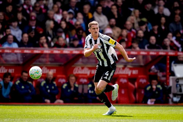 Sven Botman of Newcastle United makes a run with the ball  during the Premier League match Nottingham Forest vs Newcastle Untied at City Ground, Nottingham, United Kingdom on 10 May 2026

(Photo by Maynard Manyowa/News Images)