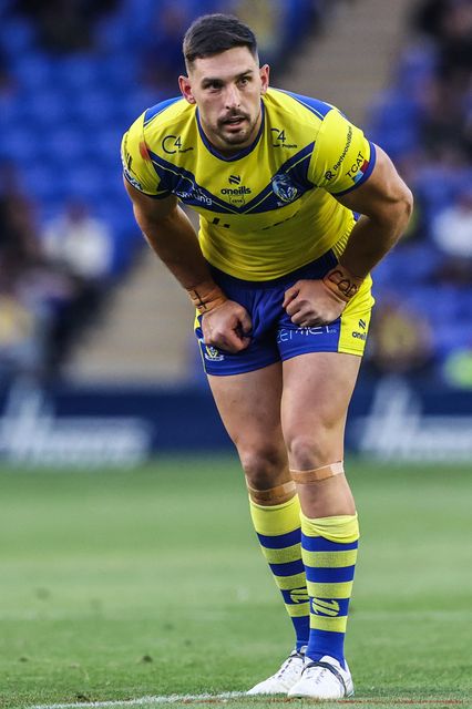 Ryan Matterson of Warrington Wolves during the Betfred Super League round 21 match Warrington Wolves vs Wigan Warriors at Halliwell Jones Stadium, Warrington, United Kingdom, 8th August 2025

(Photo by Alfie Cosgrove/News Images)