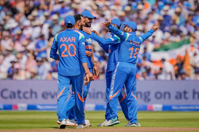 Prasidh Krishna of India celebrates the wicket of Jos Buttler of England during the 1st Metro Bank ODI match England vs India at Edgbaston, Birmingham, United Kingdom on 14 July 2026

(Photo by Maynard Manyowa/News Images)