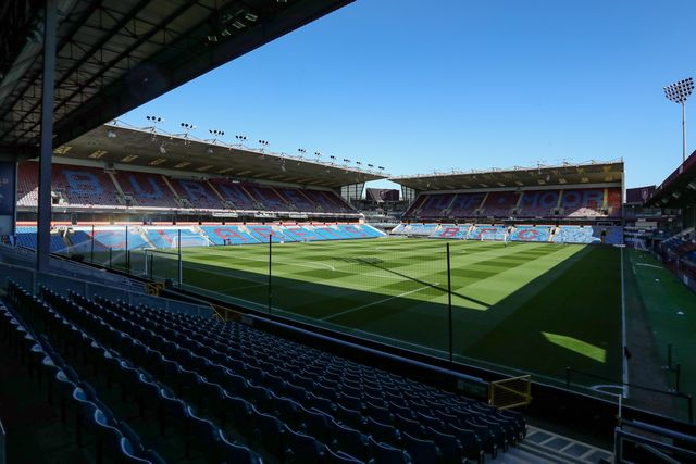 General view of Turf Moor ahead of the Premier League match Burnley vs Manchester City at Turf Moor, Burnley, United Kingdom on 22 April 2026

(Photo by Jorge Horsted/News Images)