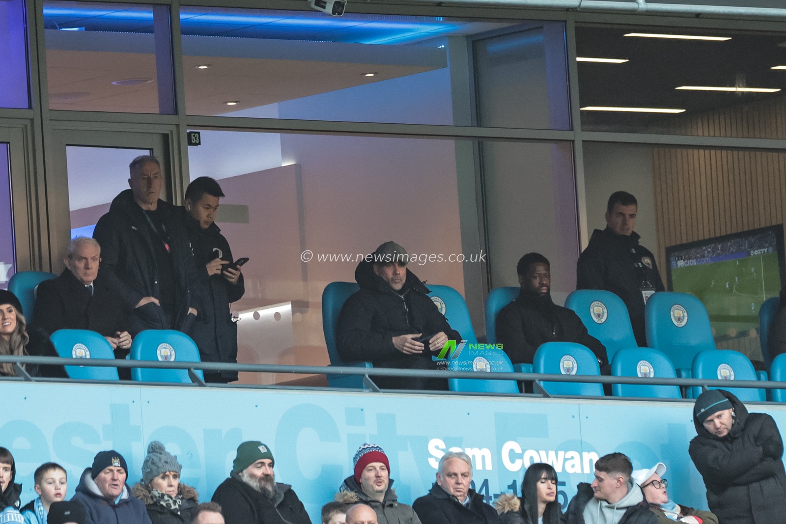 Pep Guardiola manager of Manchester City watches from the stand during the Emirates FA Cup Third Round match Manchester City vs Exeter City at Etihad Stadium, Manchester, United Kingdom, 10th January 2026

(Photo by Mark Cosgrove/News Images)