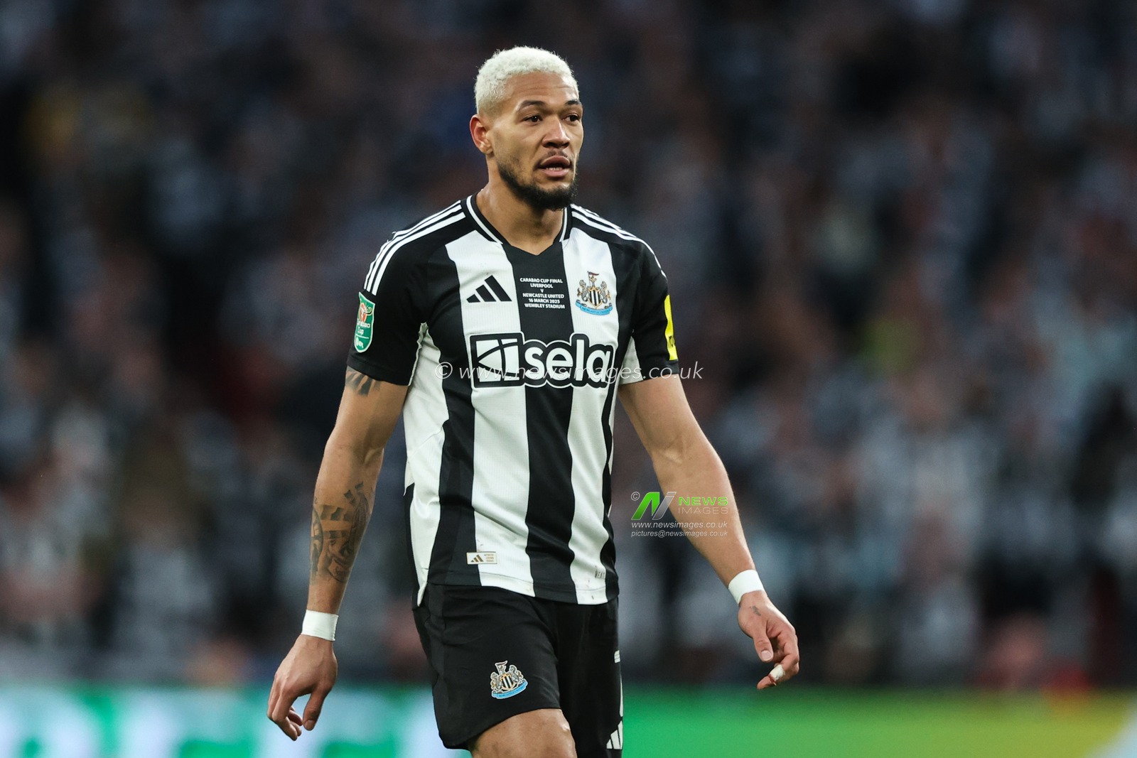 Joelinton of Newcastle United during the Carabao Cup Final match Liverpool vs Newcastle United at Wembley Stadium , London, United Kingdom, 16th March 2025

(Photo by Alfie Cosgrove/News Images)