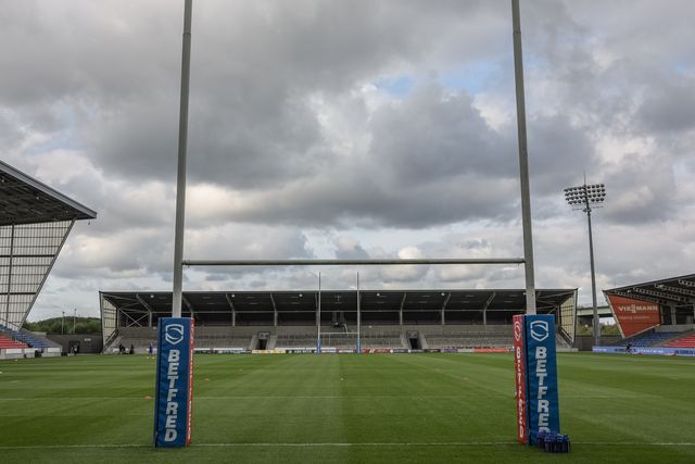 A general view of the Salford Community Stadium during the Betfred Super League Round 20 Salford Red Devils vs Hull KR at Salford Community Stadium, Eccles, United Kingdom, 31st July 2025

(Photo by Mark Cosgrove/News Images)