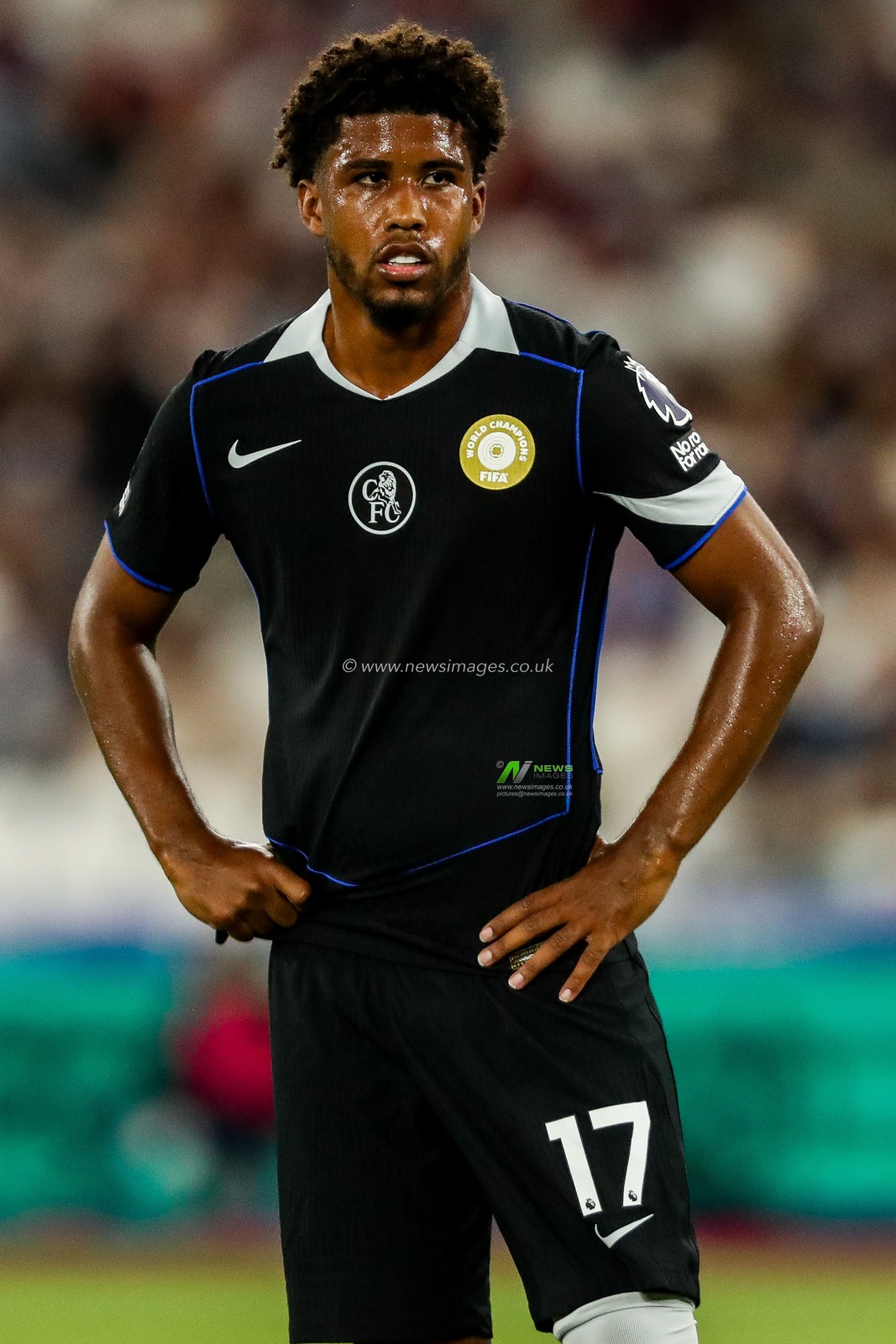 Andrey Santos of Chelsea looks on during the Premier League match West Ham United vs Chelsea at London Stadium, London, United Kingdom, 22nd August 2025

(Photo by Izzy Poles/News Images)