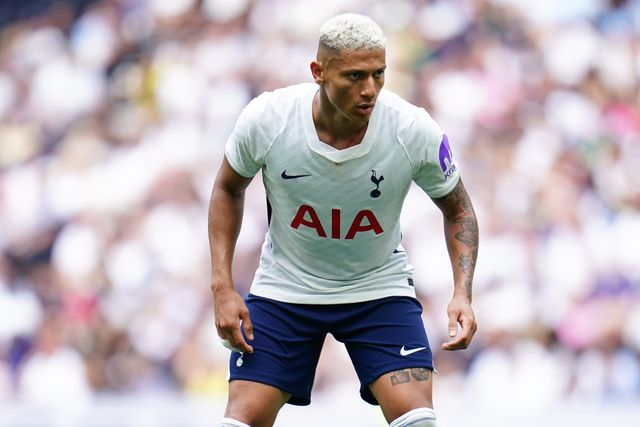 Richarlison of Tottenham Hotspur looks on during the pre-season friendly match Tottenham Hotspur vs Hoffenheim at Tottenham Hotspur Stadium, London, United Kingdom on 15 August 2026

(Photo by Harvey Murphy/News Images)