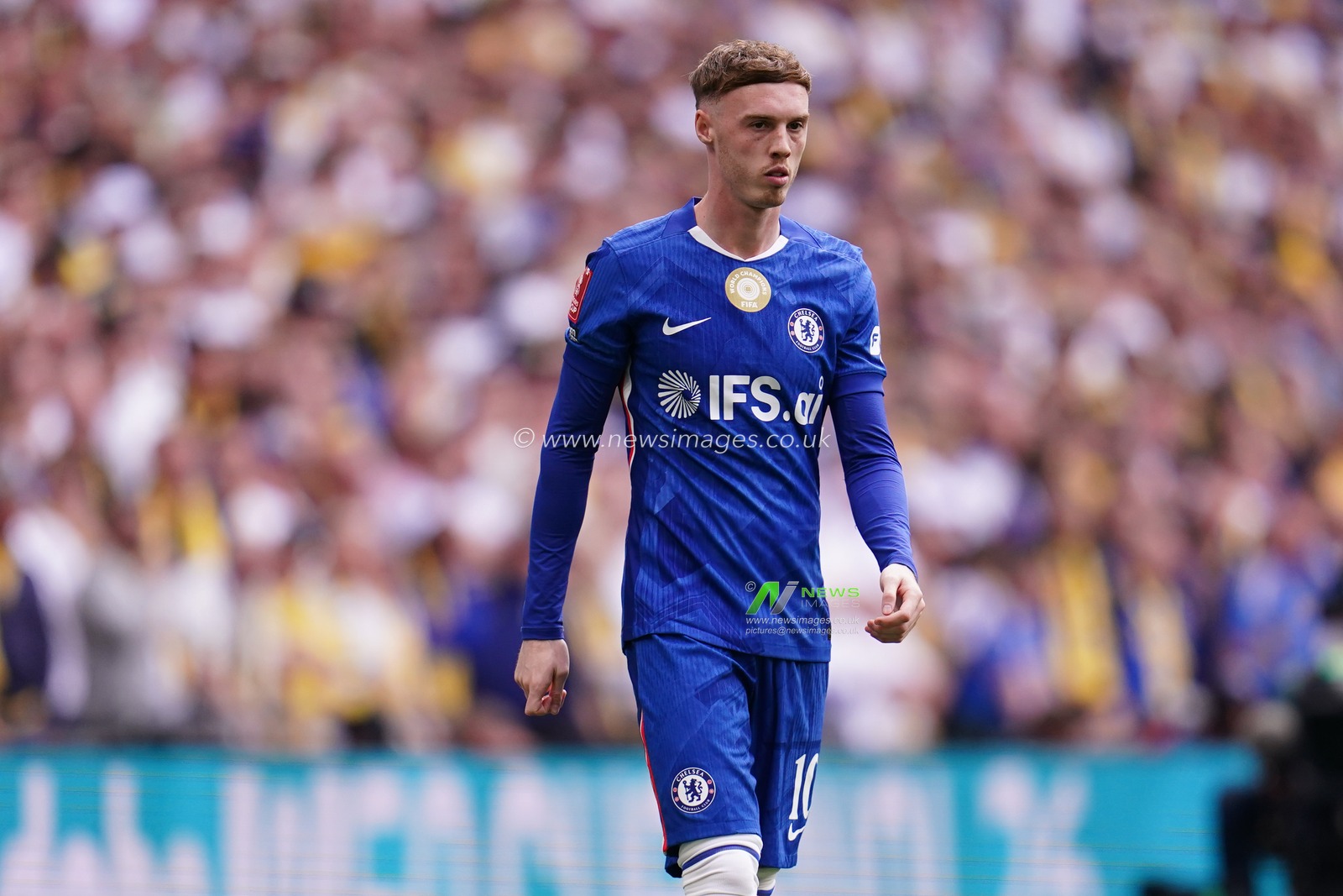 Cole Palmer of Chelsea during the Emirates FA Cup Semi-Final match Chelsea vs Leeds United at Wembley Stadium, London, United Kingdom on 26 April 2026

(Photo by Harvey Murphy/News Images)