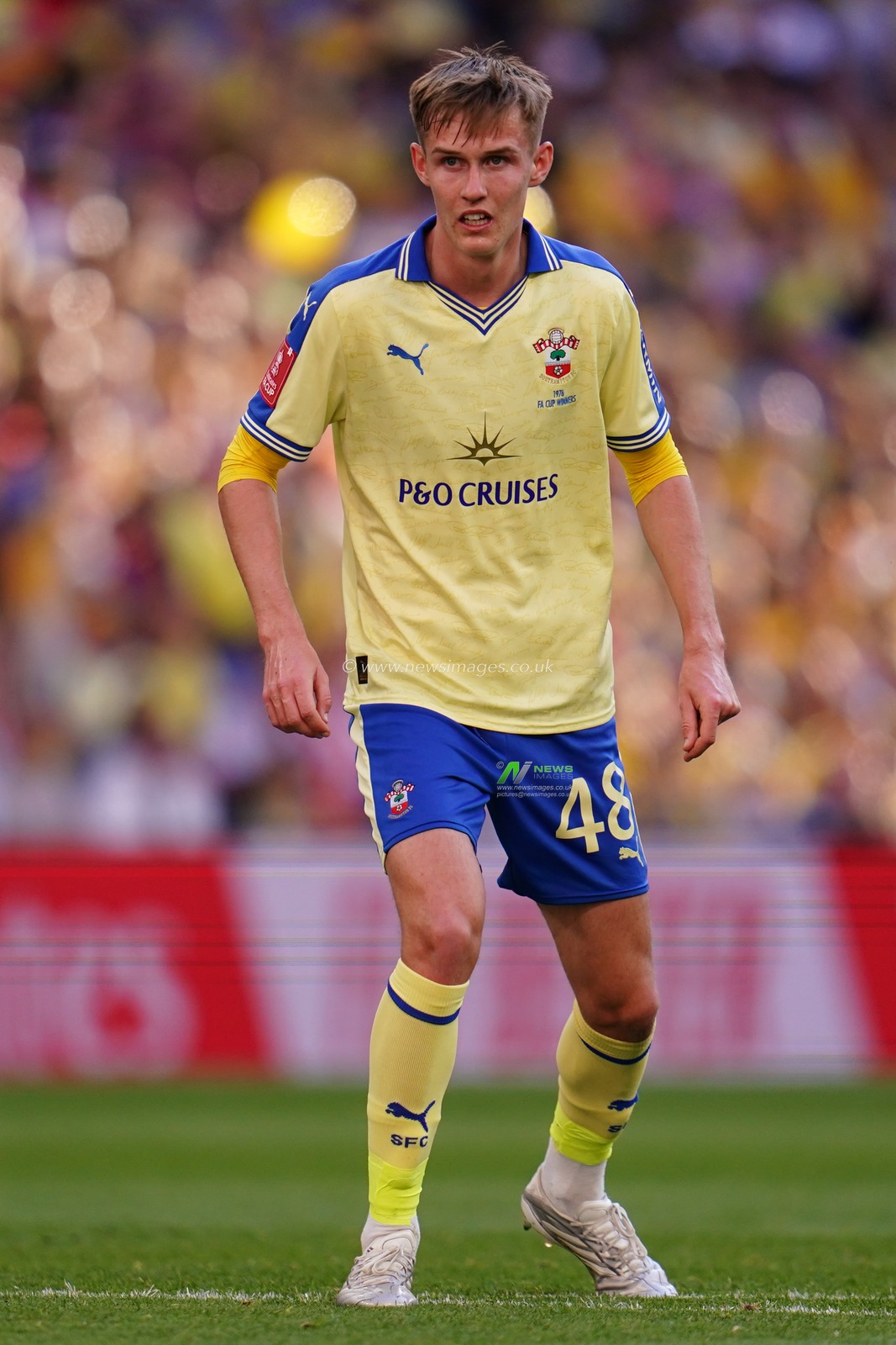Cameron Bragg of Southampton during the Emirates FA Cup Semi-Final match Manchester City vs Southampton at Wembley Stadium, London, United Kingdom on 25 April 2026

(Photo by Harvey Murphy/News Images)