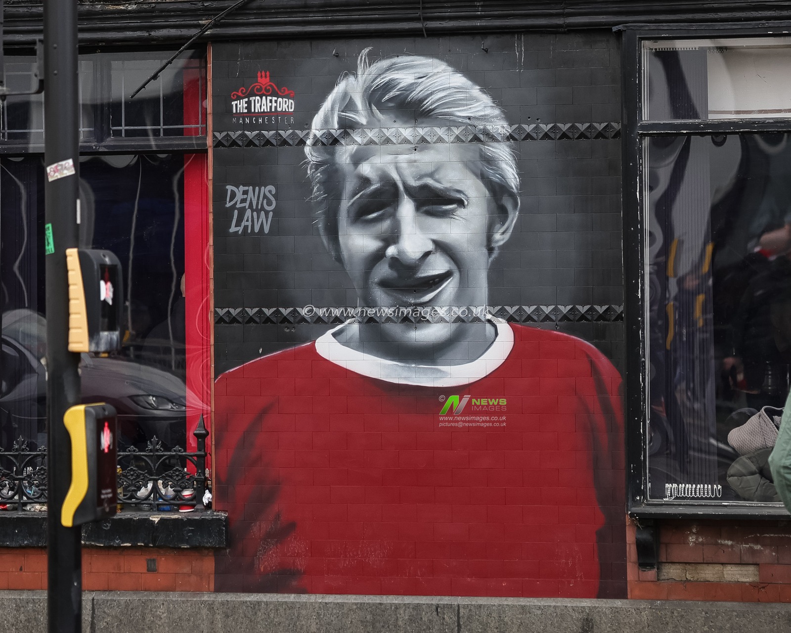 Denis Law mural during the Premier League match Manchester United vs Crystal Palace at Old Trafford, Manchester, United Kingdom on 01 March 2026

(Photo by Mark Cosgrove/News Images)