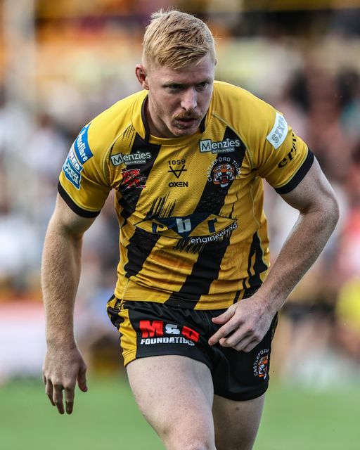 Zac Cini of Castleford Tigers during the Betfred Super League round 17 match Castleford Tigers vs Huddersfield Giants at The Mend-A-Hose Jungle, Castleford, United Kingdom, 3rd July 2025

(Photo by Alfie Cosgrove/News Images)