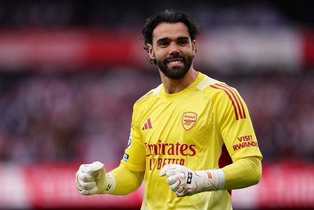 Arsenal goalkeeper David Raya during the Premier League match Arsenal vs Fulham at Emirates, London, United Kingdom on 02 May 2026

(Photo by Harvey Murphy/News Images)