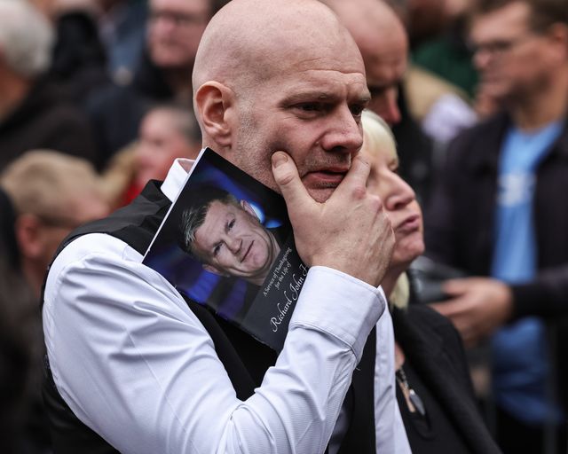 Ricky Hatton Funeral procession