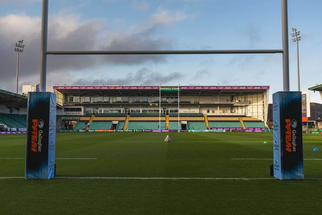 Cinch Franklins Gardens before the Gallagher Premiership match Northampton Saints vs Sale Sharks at Cinch Stadium at Franklin's Gardens, Northampton, United Kingdom, 20th December 2025

(Photo by Craig Evans/News Images)

*** GER AUT SUI OUT ***