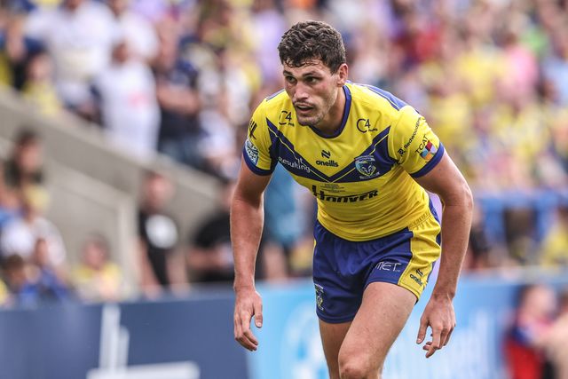 Sam Stone of Warrington Wolves during the Betfred Super League round 15 match Warrington Wolves vs Huddersfield Giants at Halliwell Jones Stadium, Warrington, United Kingdom, 21st June 2025

(Photo by Alfie Cosgrove/News Images)