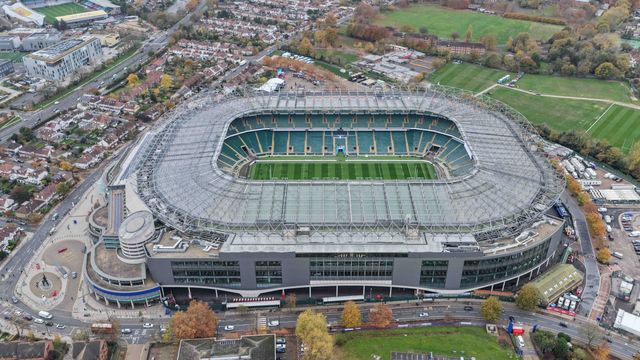 A general aerial view of The Allianz Stadium ahead of the Quilter Nations Series 2025 match England vs Fiji at Allianz Stadium, Twickenham, United Kingdom, 8th November 2025

(Photo by Mark Cosgrove/News Images)

*** GER AUT SUI OUT ***