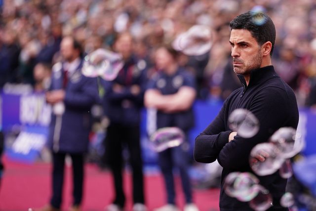 Mikel Arteta manager of Arsenal during the Premier League match West Ham United vs Arsenal at London Stadium, London, United Kingdom on 10 May 2026

(Photo by Harvey Murphy/News Images)