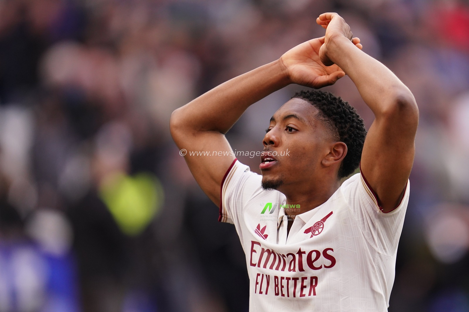 Myles Lewis-Skelly of Arsenal at full time during the Premier League match West Ham United vs Arsenal at London Stadium, London, United Kingdom on 10 May 2026

(Photo by Harvey Murphy/News Images)