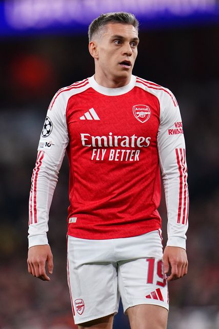 Leandro Trossard of Arsenal during the UEFA Champions League Quarter Finals match Arsenal vs Sporting CP at Arsenal stadium, London, United Kingdom on 15 April 2026

(Photo by Harvey Murphy/News Images)